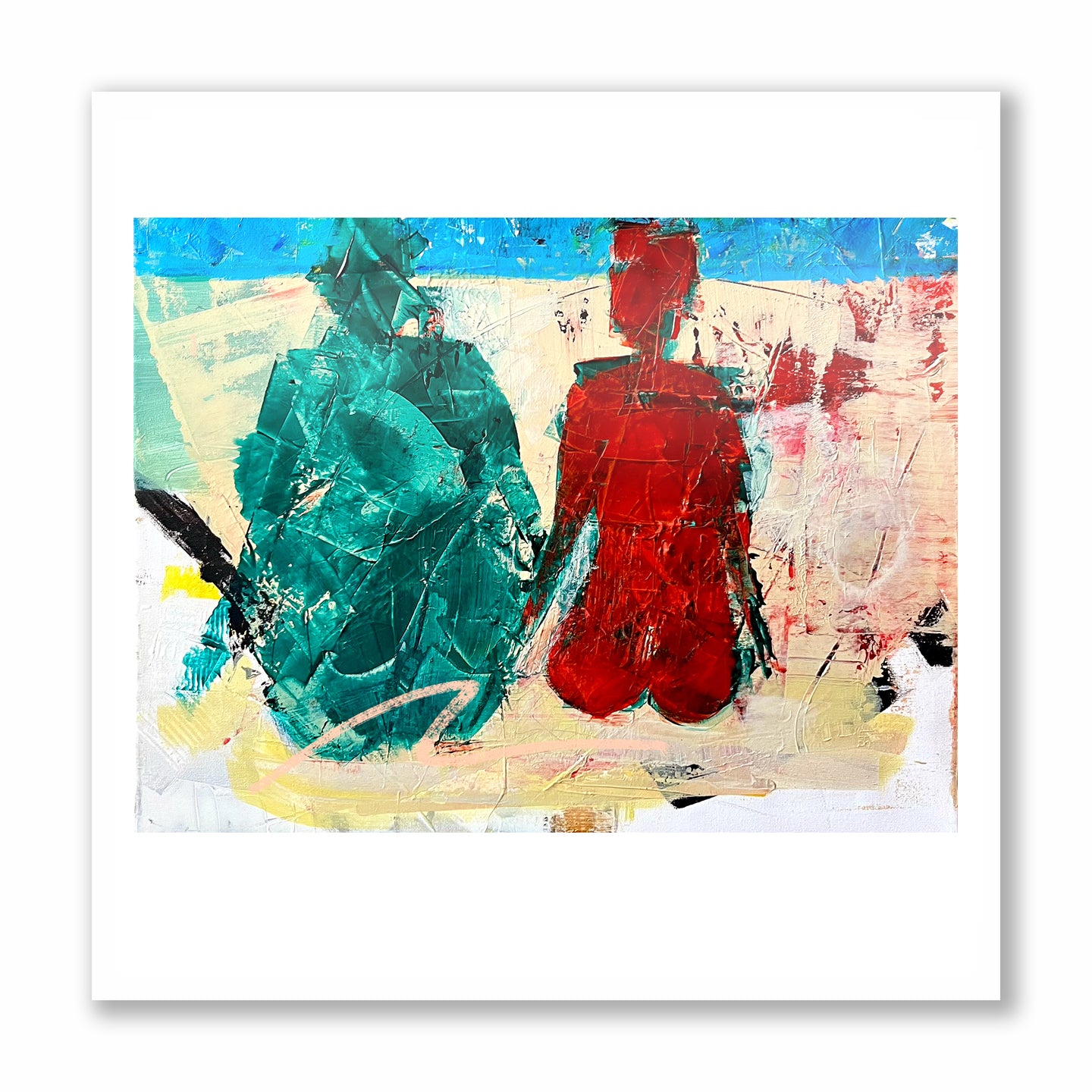 Side by Side - Greetings Card